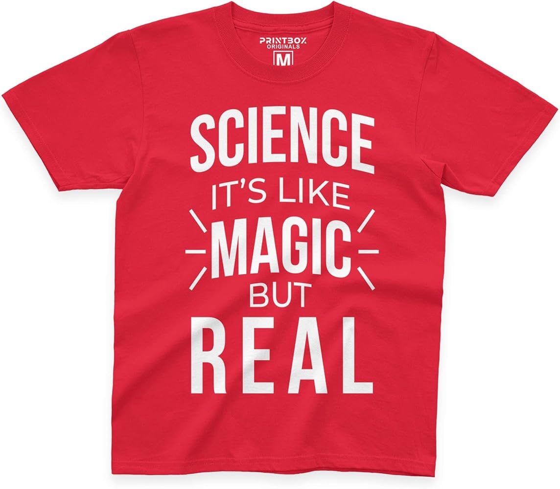 Science Tshirt for Boys Girls, Science Like Magic But Real Kids T Shirt, Funny Science Gifts Shirts Top School