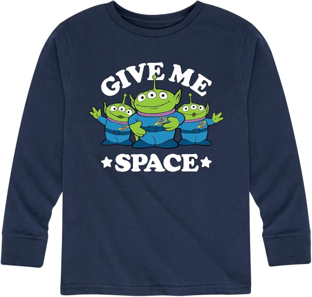 Disney Toy Story - Aliens Give Me Space - Toddler and Youth Long Sleeve Graphic T-Shirt