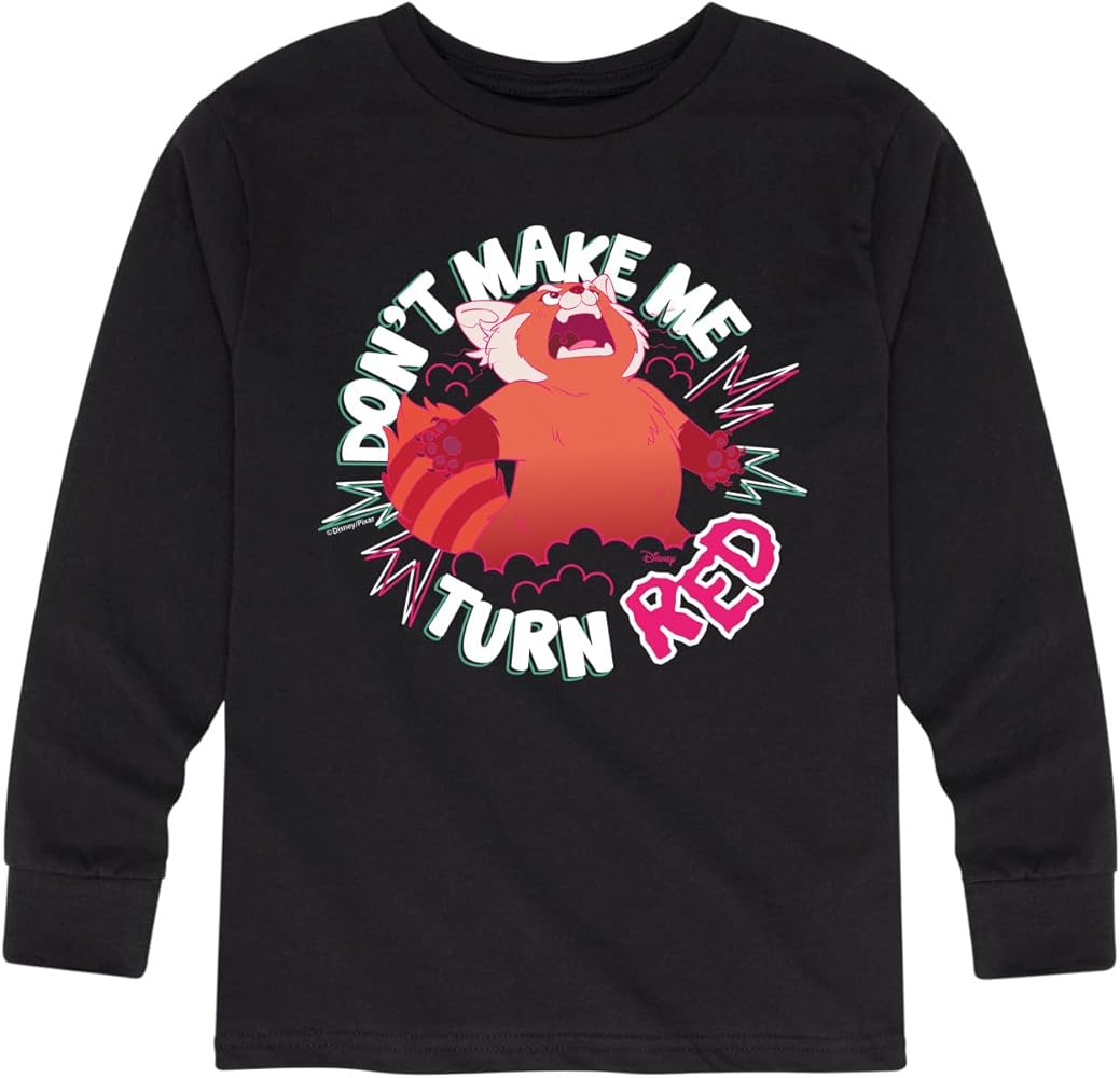 Disney Turning Red - Don't Make Me Turn Red - Youth Long Sleeve Graphic T-Shirt