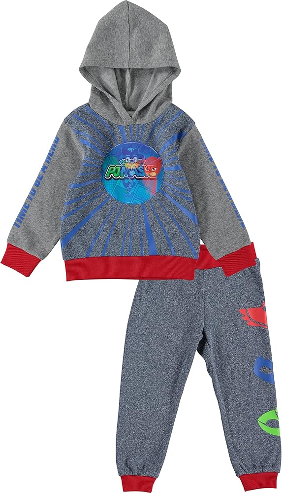 Happy Threads Boys Pullover Hooded Sweatshirt and Jogger Sweatpants Two Piece Set