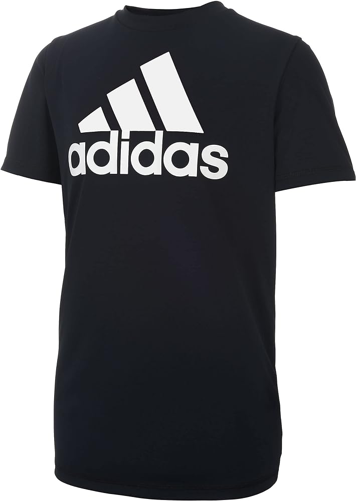 adidas Boys' Short Sleeve Aeroready Performance Logo Tee T-Shirt