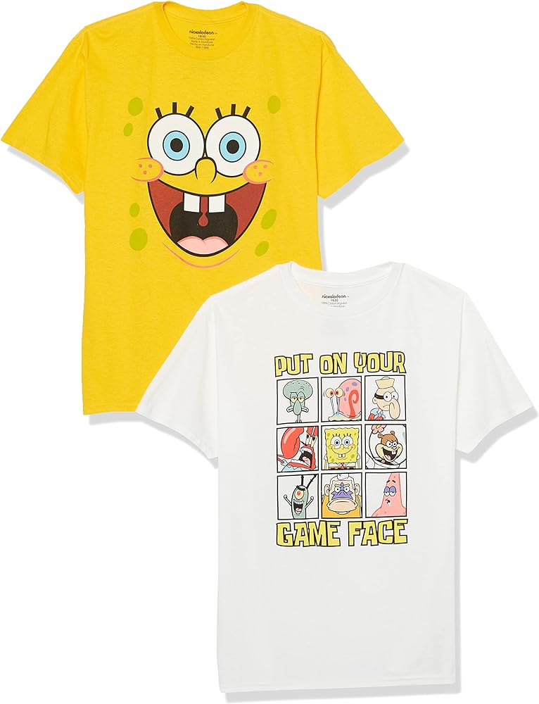 SpongeBob SquarePants Boys 2-pack T-shirt Bundle-Nickelodeon