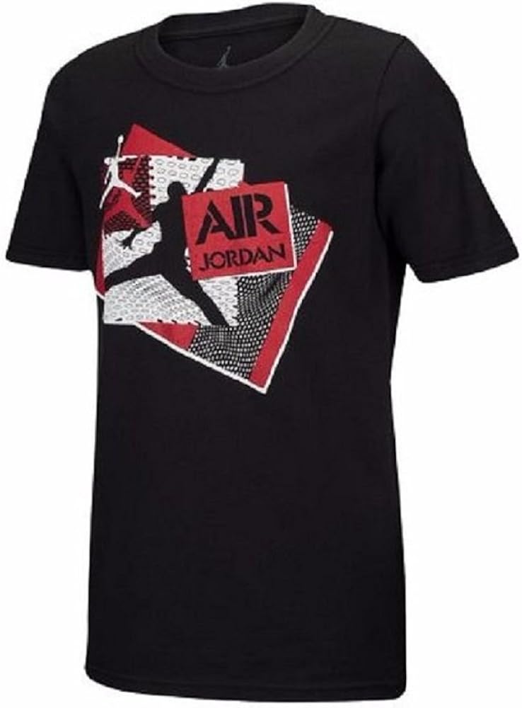 Jordan Boys Air Echo T-Shirt (XL (13-15 Years), Black)