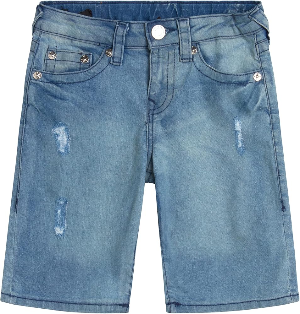 True Religion Boys' Shorts - Distressed Denim Moto Basic Jean Shorts for Boys (Size: 4-16)