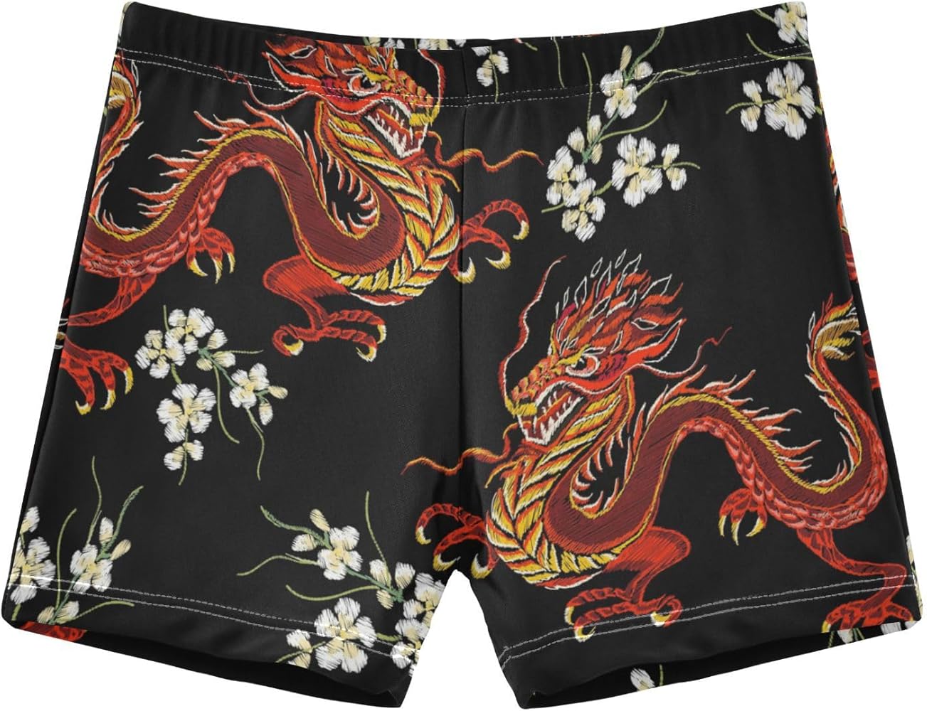 Boys Swim Trunks Toddler Swim Shorts Bathing Suit Swimwear Chinese Dragons for Boys Girl