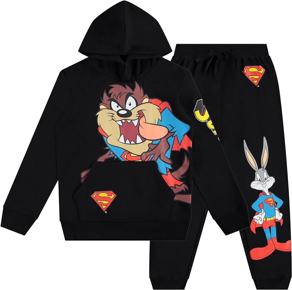 DC Comics Boys Superman Pullover Hoodie and Sweatpants Clothing Set Superman for Little and Big Boys Sizes 4-20