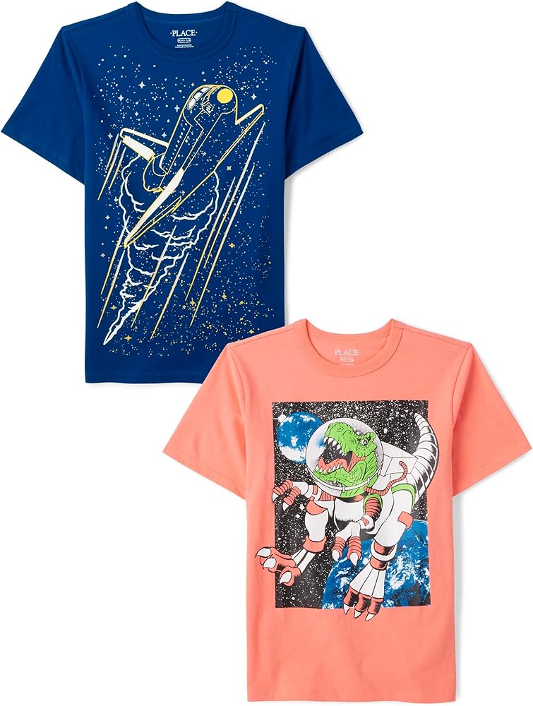 The Children's Place Boys Graphic Tee, Multipacks