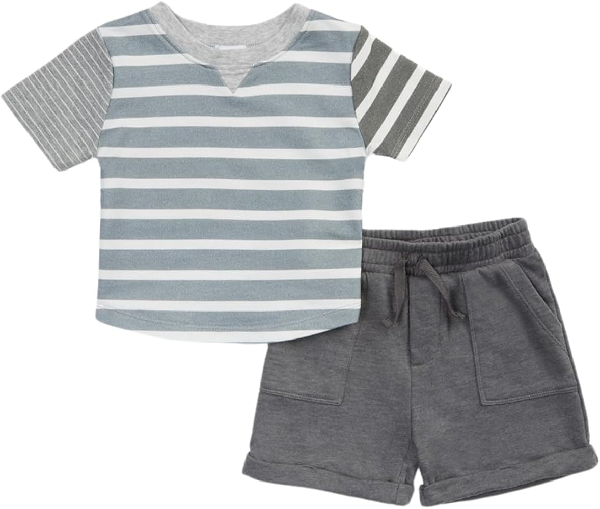 Splendid Boys Mixed Stripe Tee SetBaby Boys Short Set