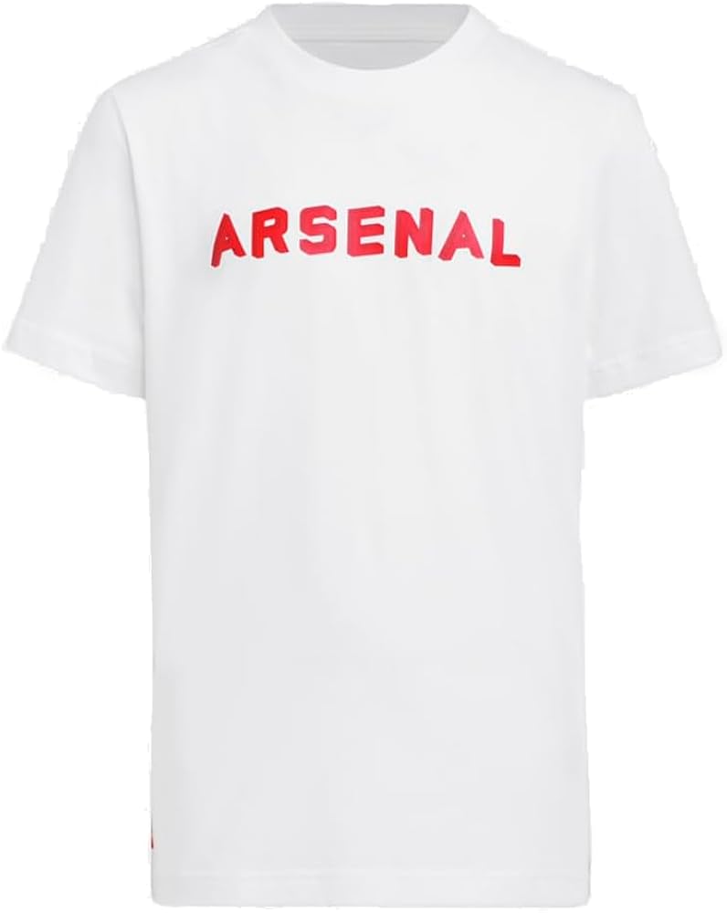 adidas Kids Unisex Soccer Arsenal Graphic T-Shirt, White