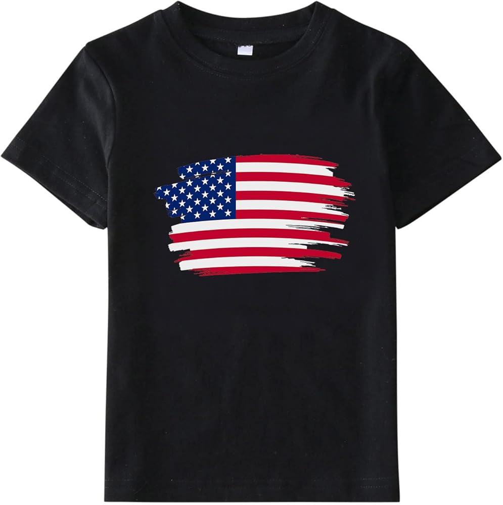 Long Sleeve Shirt Boy 2t Boys 4 of July Summer Short Sleeve Independence Day T Shirt Tee Tops N Apparel