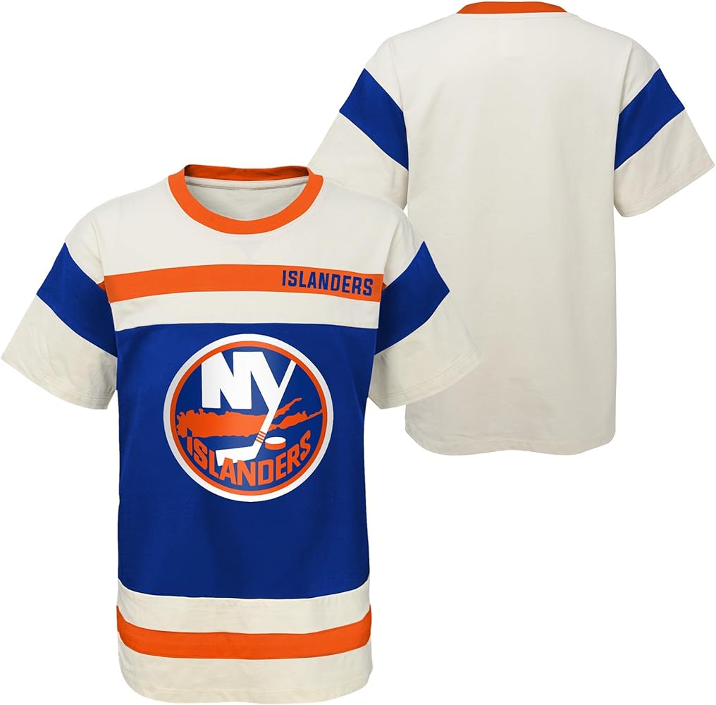 Outerstuff NHL New York Islanders Boys Youth Buzzer Beater Short Sleeve Tee, Ages 8 to 20