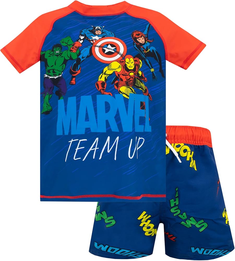 Marvel Boys Avenger Swim Set Swimwear for Kids