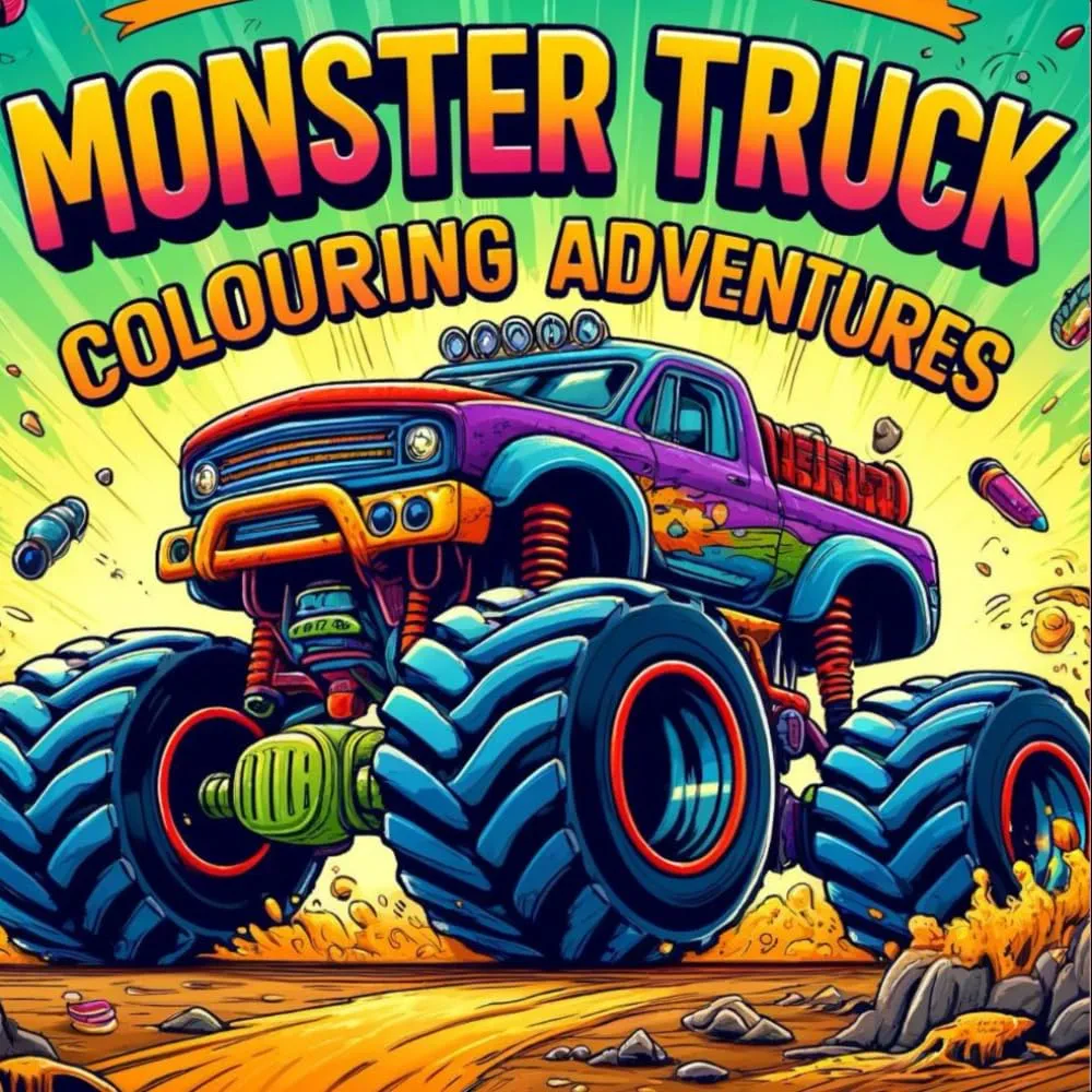 Monster Truck Coloring Book: Monster Truck Adventures (kids Monster Truck Adventures)