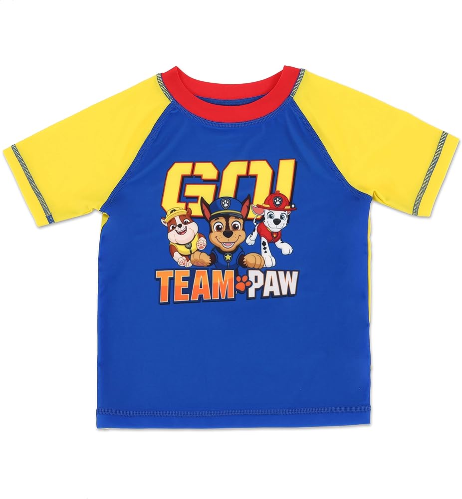 Toddler Boy Paw Patrol Rash Guard Rashguard Swim Shirt 3T