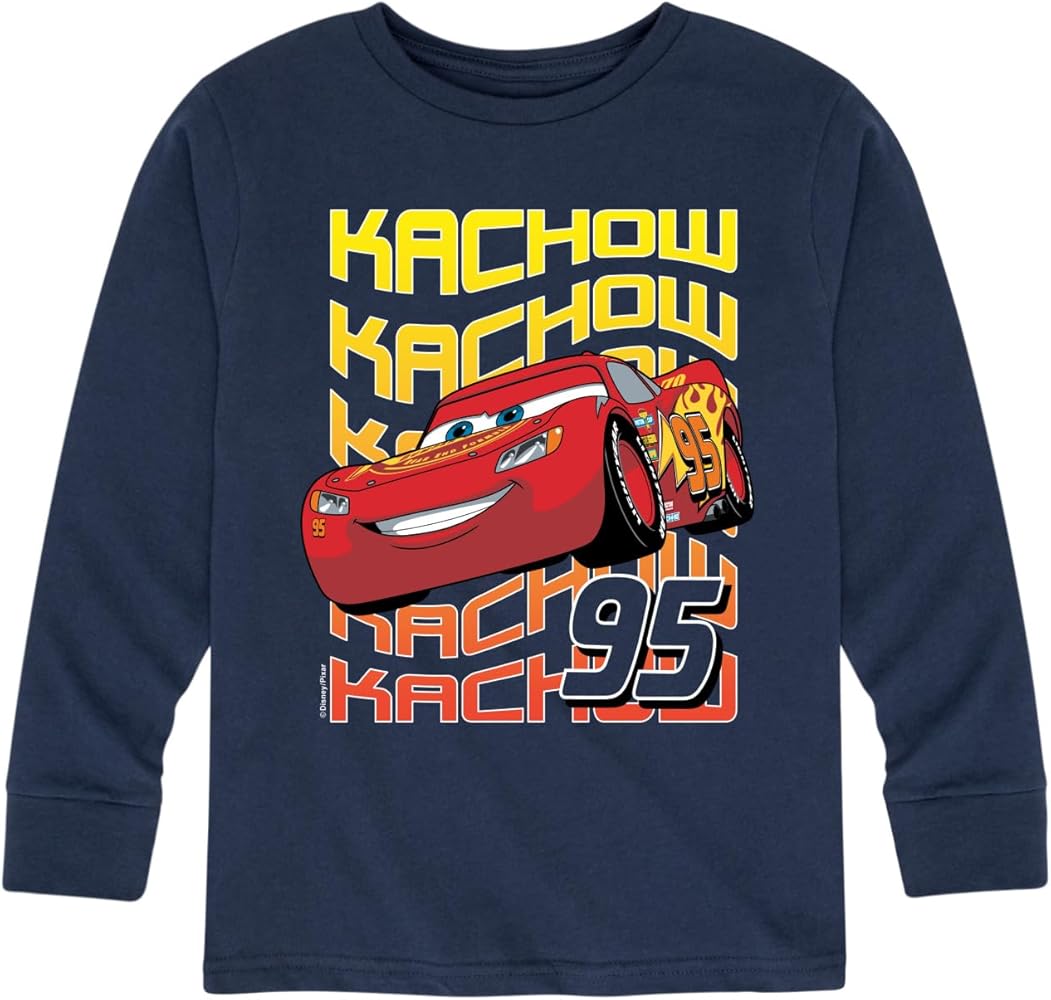 Disney Cars - KACHOW 95 - Toddler and Youth Long Sleeve Graphic T-Shirt