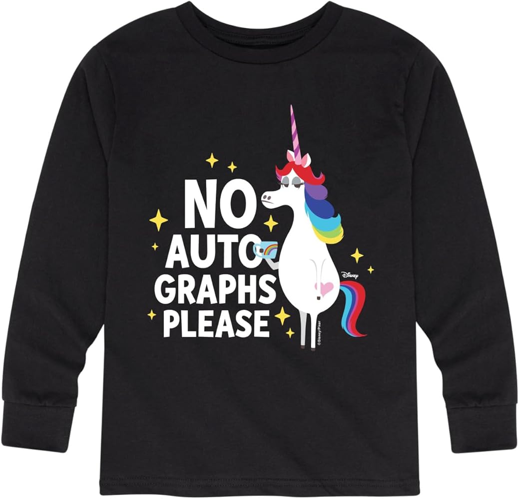 Disney Inside Out - No Autographs Please - Toddler and Youth Long Sleeve Graphic T-Shirt