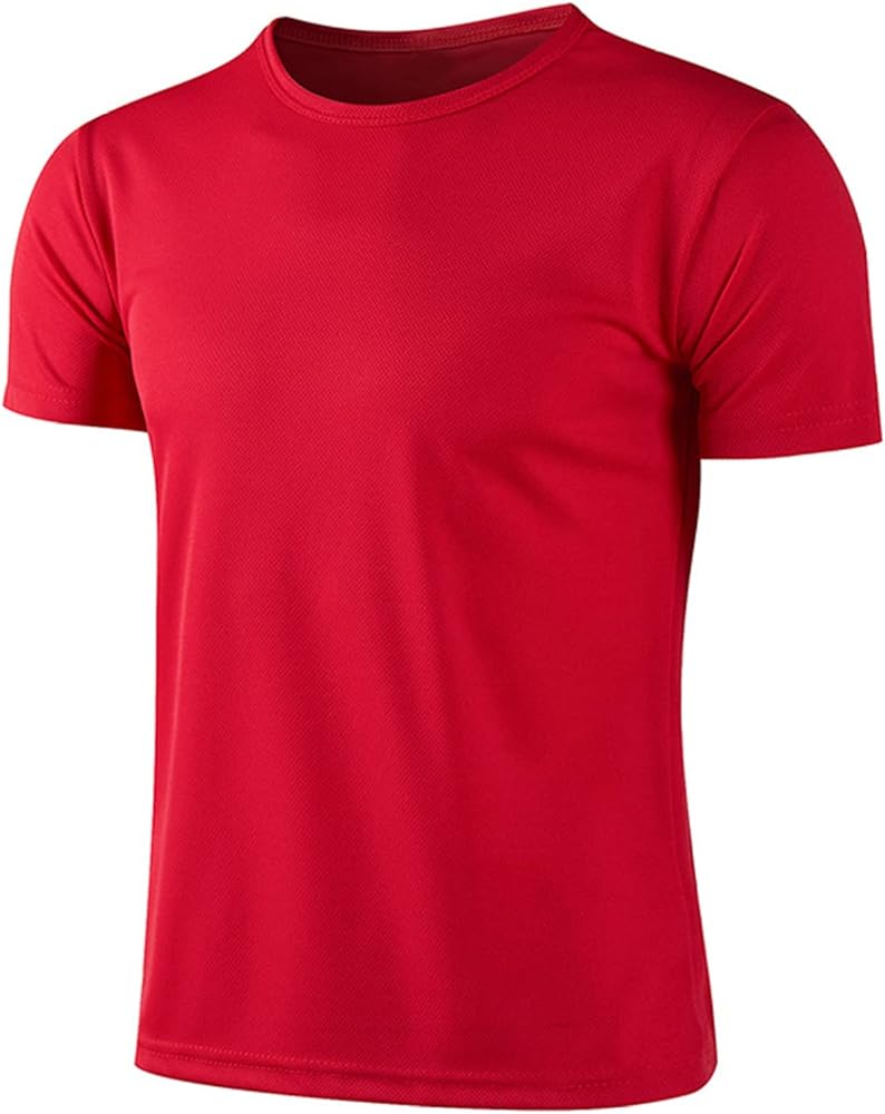 Boys' Quick-Drying Short Sleeve T-Shirt Gym Outdoor Sports Running Athletic Tee Shirt Top