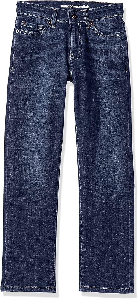 Amazon Essentials Boys' Regular Straight-Fit Jeans