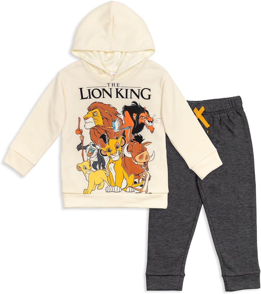 Disney Lion King Fleece Pullover Hoodie and Pants Outfit Set Infant to Big Kid Sizes (18 Months - 10-12)