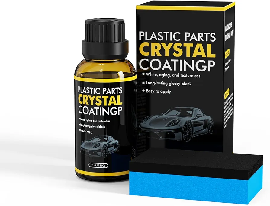 Plastic Restorer for Cars, Ceramic Coating Black Trim Restoration, Plastic Trim Restorer for Automotive Exterior and Interior, Resists Water, UV Rays, Dirt