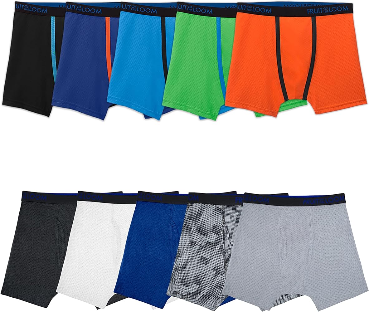 Fruit of the Loom -Men's 5 Pack Breathable Boxer Brief