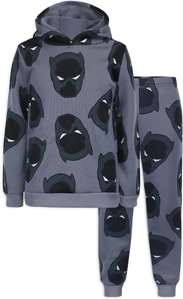 Marvel Black Panther Boys 2 Piece Hoodie and Pants Set for Big Kids – Light Grey