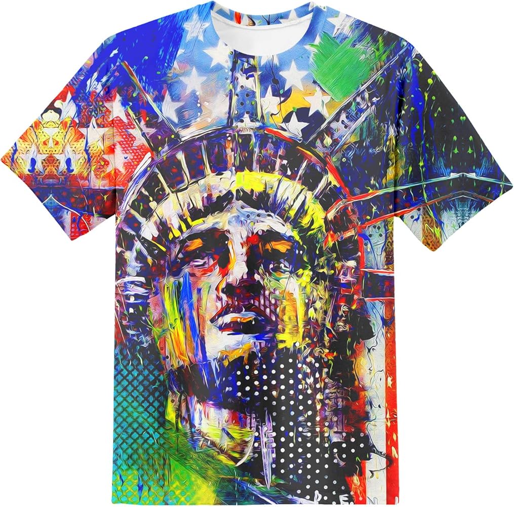 Boys Girls Kids Tee Shirt 3D Print Graphic Short Sleeve Shirt for Kids 6-16 Years