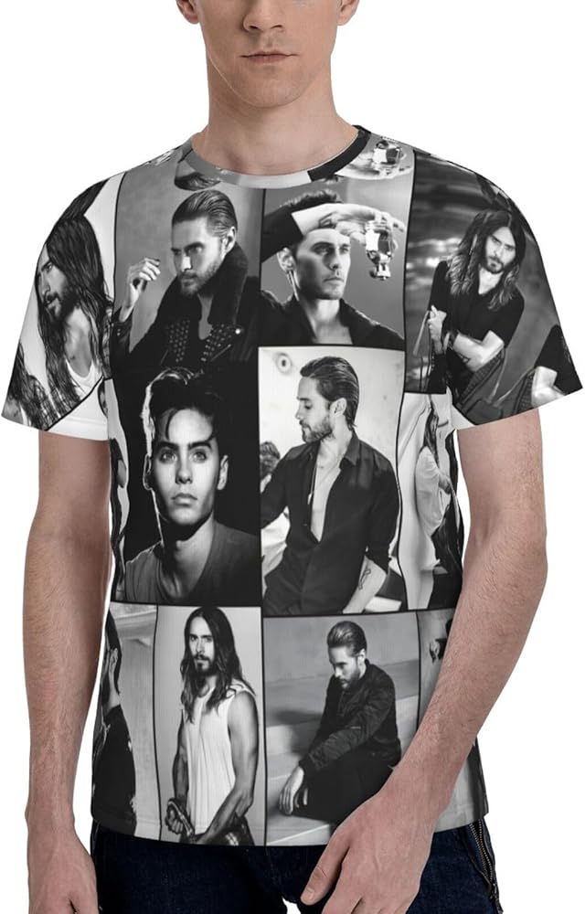 Jared Leto T Shirt Men's Summer Fashion Casual O-Neck Short Sleeve Cotton Tee Top