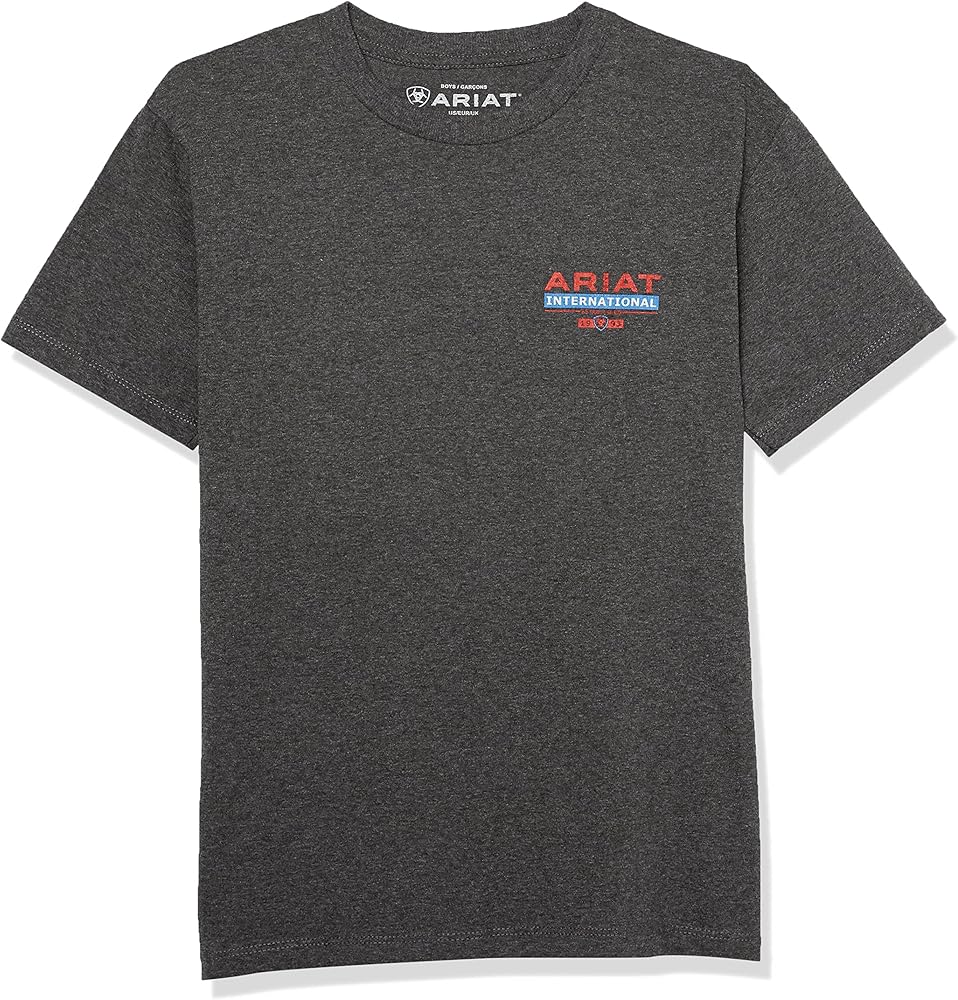 Ariat Male Ariat Flag Flow T-Shirt Charcoal Heather X-Small