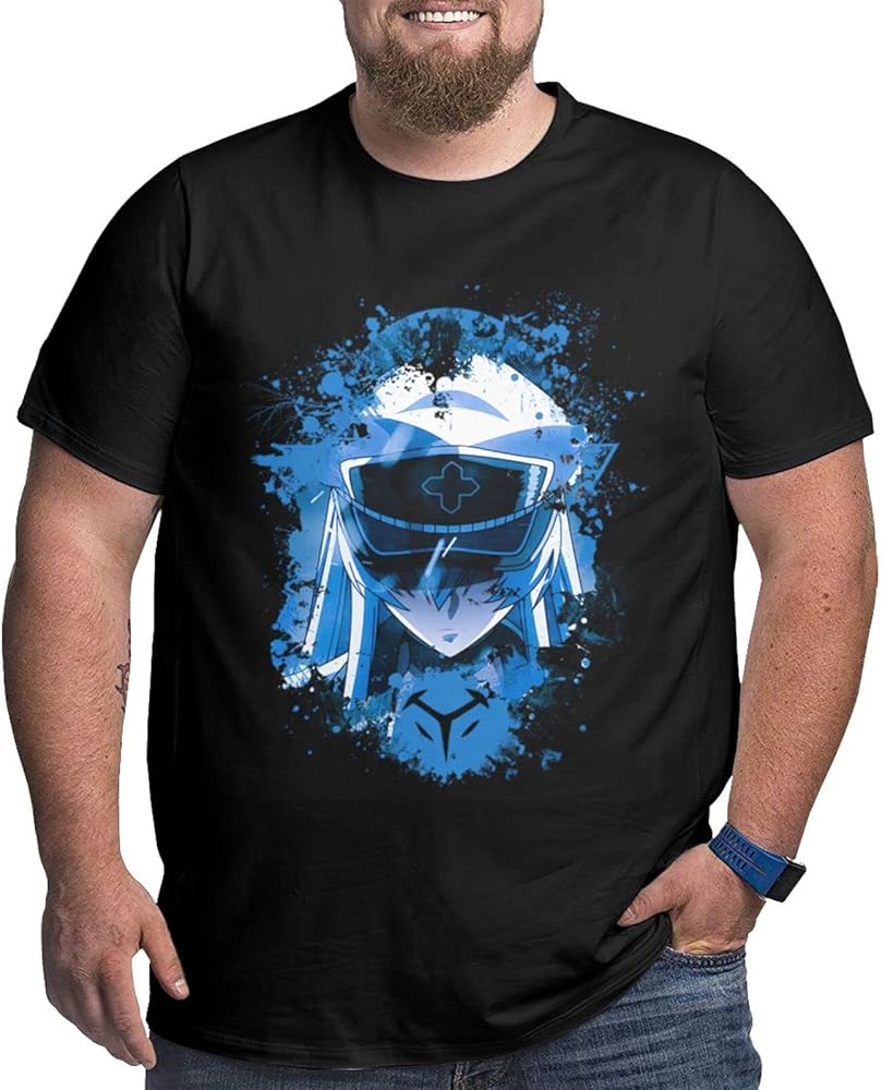 Anime Big Size Boy's T Shirt Akame Ga Kill Esdeath Crew Neck Short-Sleeve Tee Tops Custom Tees Shirts