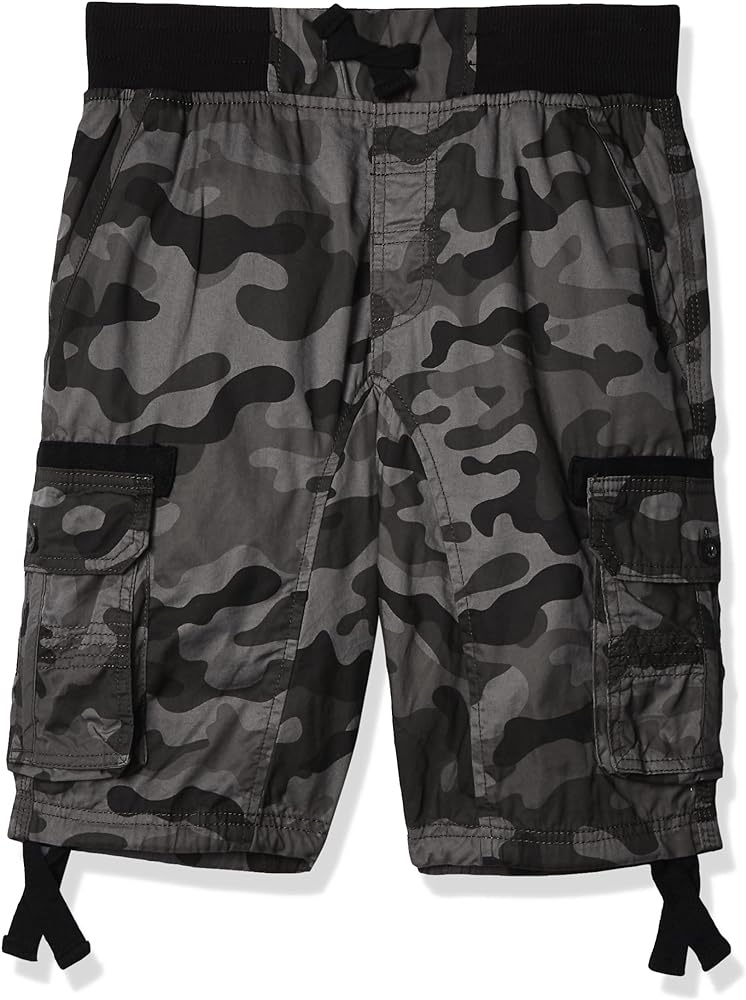 Twill Cargo Jogger Shorts in Solid and Camo Colors