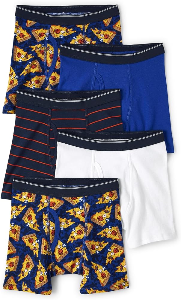 The Children's Place Boys' Cotton Boxer Briefs Underwear Variety Pack