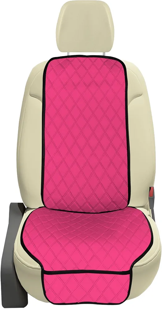 FH GROUP Car Seat Cover Cushion - 2 Pack Seat Covers for Cars Trucks SUV, Neosupreme Car Seat Cushions, Waterproof Car Seat Cover Cushion, Universal Fit Car Seat Protector Front Set Pink