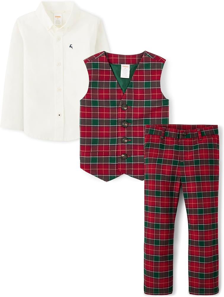 Gymboree Boys Holiday Dressy 3 Piece, Matching Toddler Outfit