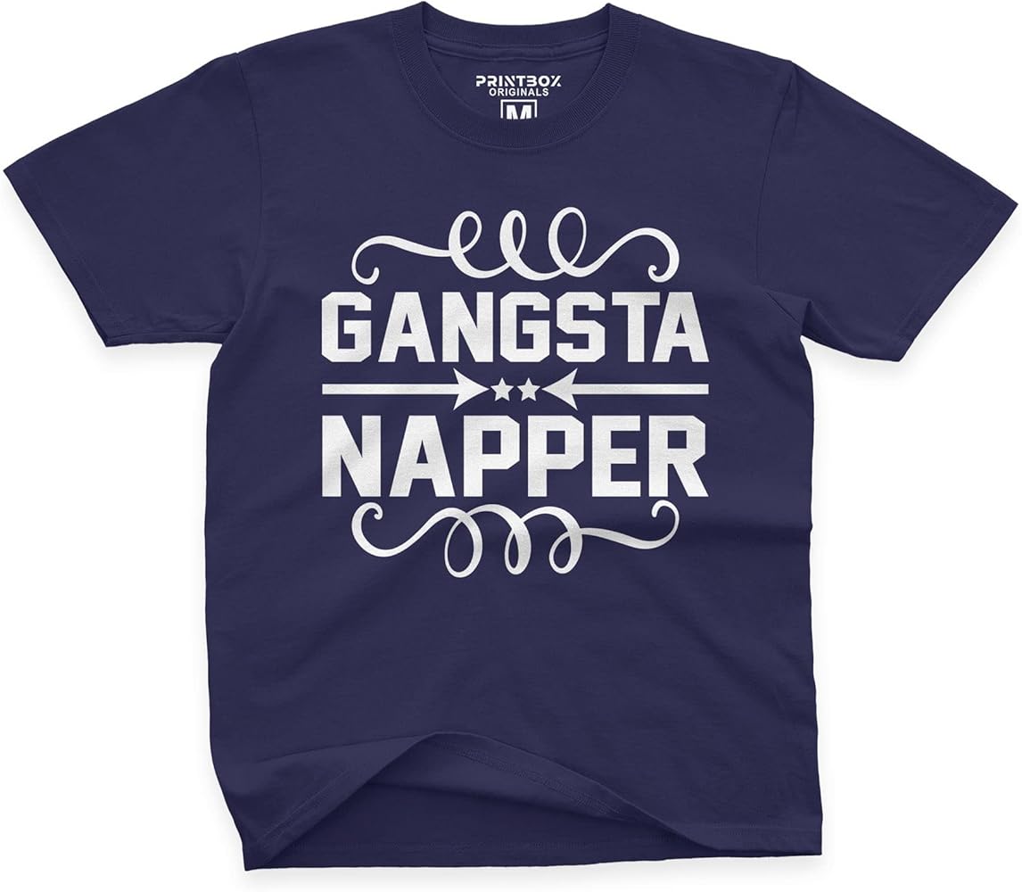 Gangster Napper Funny Boys Tshirt, Girls Tops, Novelty Kid Birthday Gifts Tee Top