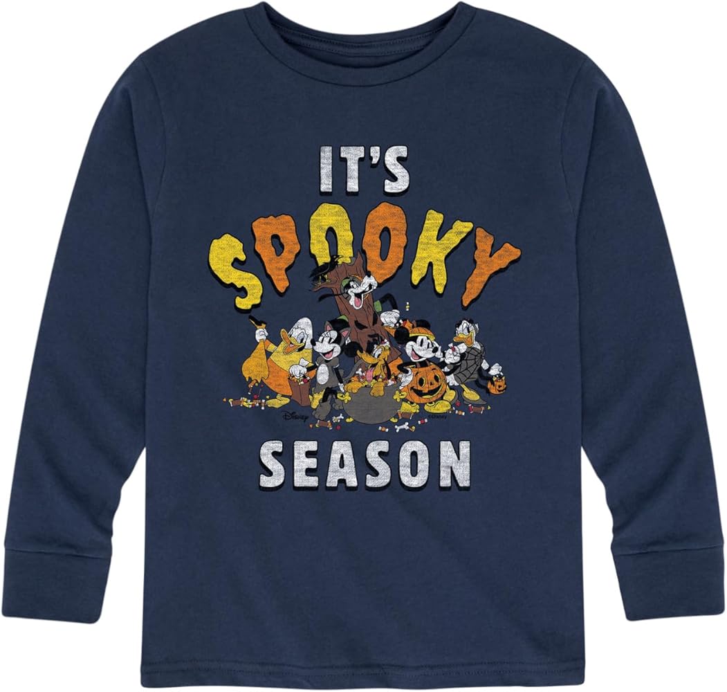 Disney Mickey & Friends - It's Spooky Season - Toddler and Youth Long Sleeve Graphic T-Shirt