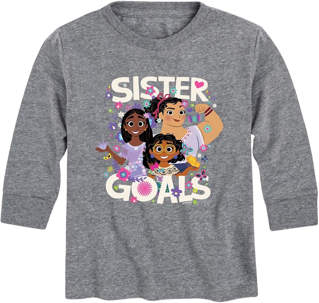 Disney Encanto - Sister Goals - Toddler and Youth Long Sleeve Graphic T-Shirt