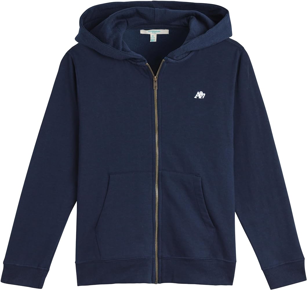 AEROPOSTALE Boys' Sweatshirt - Fleece Zip Hoodie Sweatshirt - Kids' Fashion Hooded Sweatshirt (4-12)