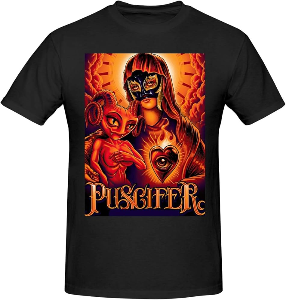 Mens Summer Round-Neck Tshirt for Pu scifer Tshirts,Novelty Short Sleeve Tshirts top