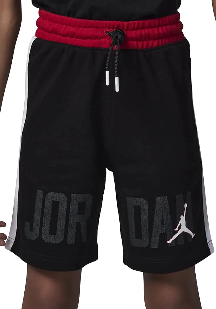 Jordan Boy's Gym 23 Blocked FT Shorts (Big Kids) Black MD (10-12 Big Kid)