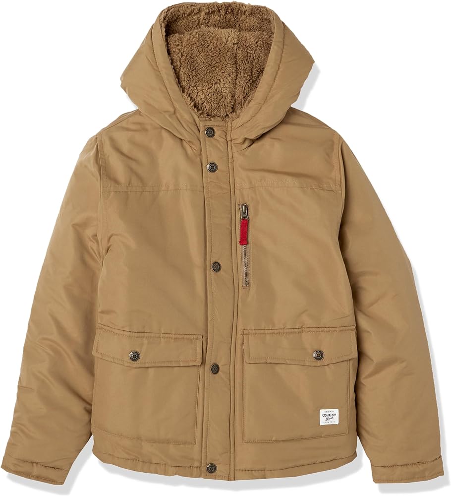 OshKosh B'Gosh Boys' Heavyweight Colorblock Puffer Coat Jacket