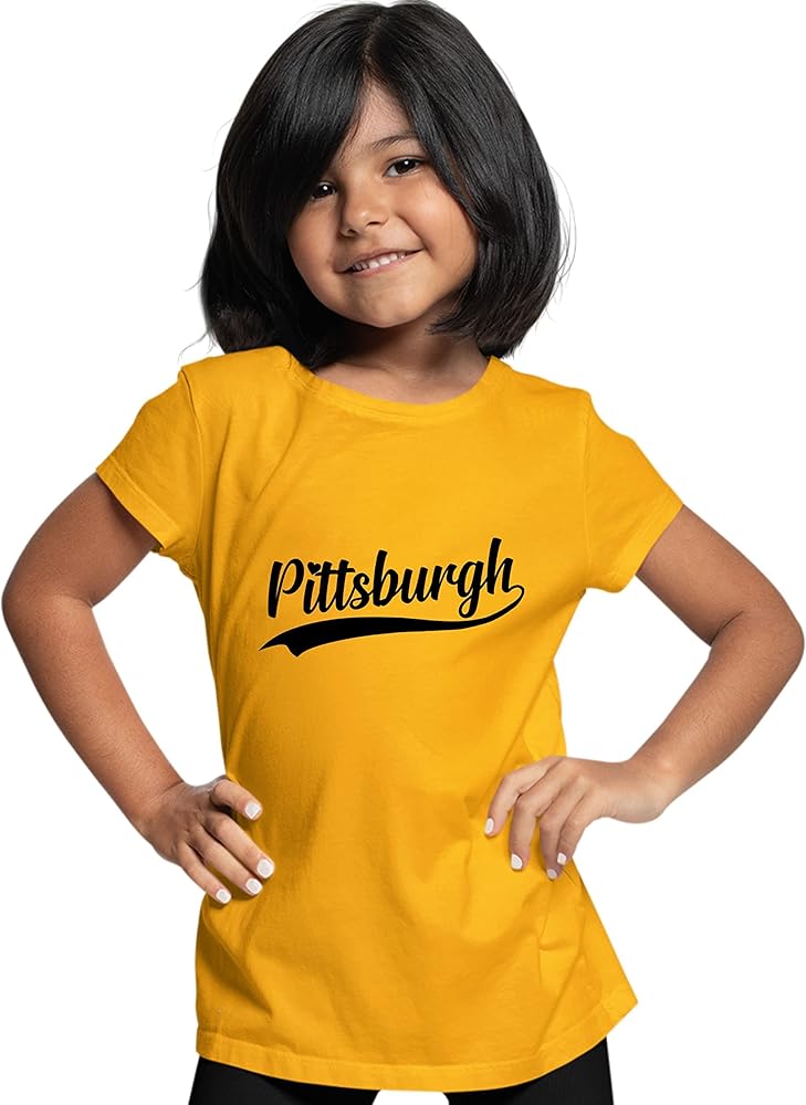 Go All Out City of Pittsburgh Pennsylvania Pride Fashion Script Mens Women Youth T-Shirt