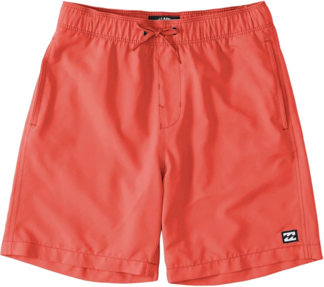 Billabong Boy's All Day Layback Boardshorts (Big Kids) Coral XS (8 Big Kid)