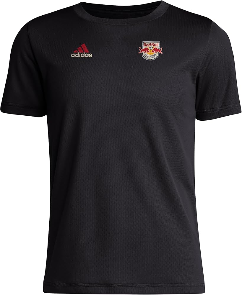 adidas Boys' New York Red Bulls Short Sleeve Pre-Game T-Shirt