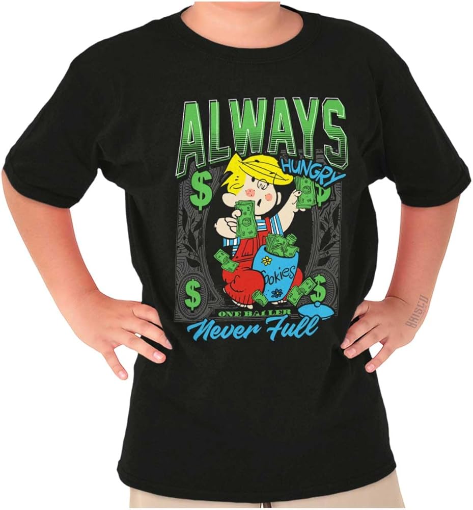 Dennis The Menace Always Hungry Boys Kids T Shirt Tees Tops