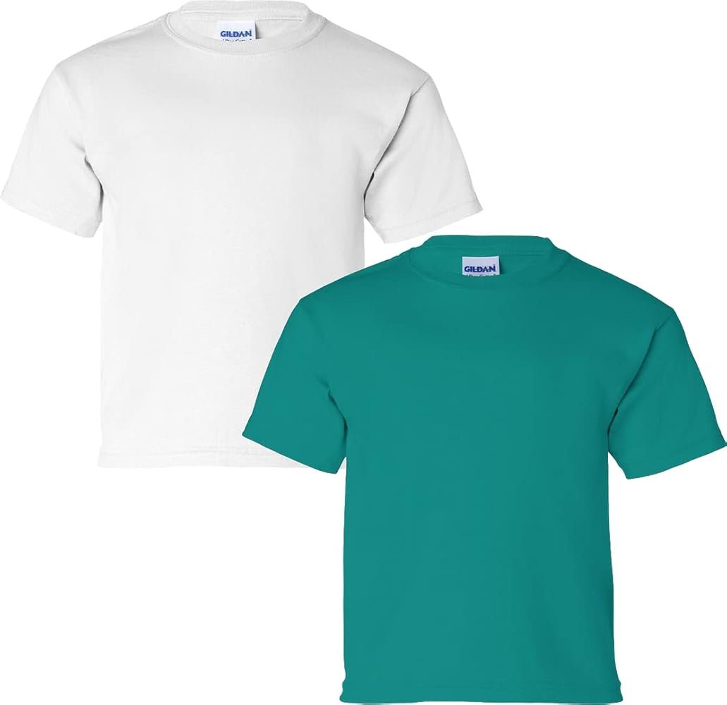 Gildan Youth Ultra Cotton T-Shirt, Style G2000B, 2-Pack