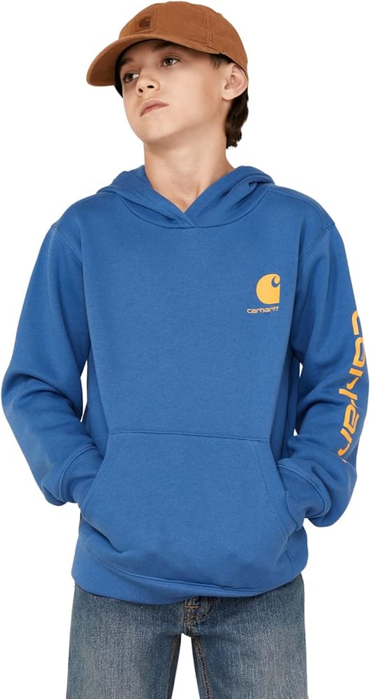 Carhartt Boys' Long-Sleeve Hooded Graphic Sweatshirt