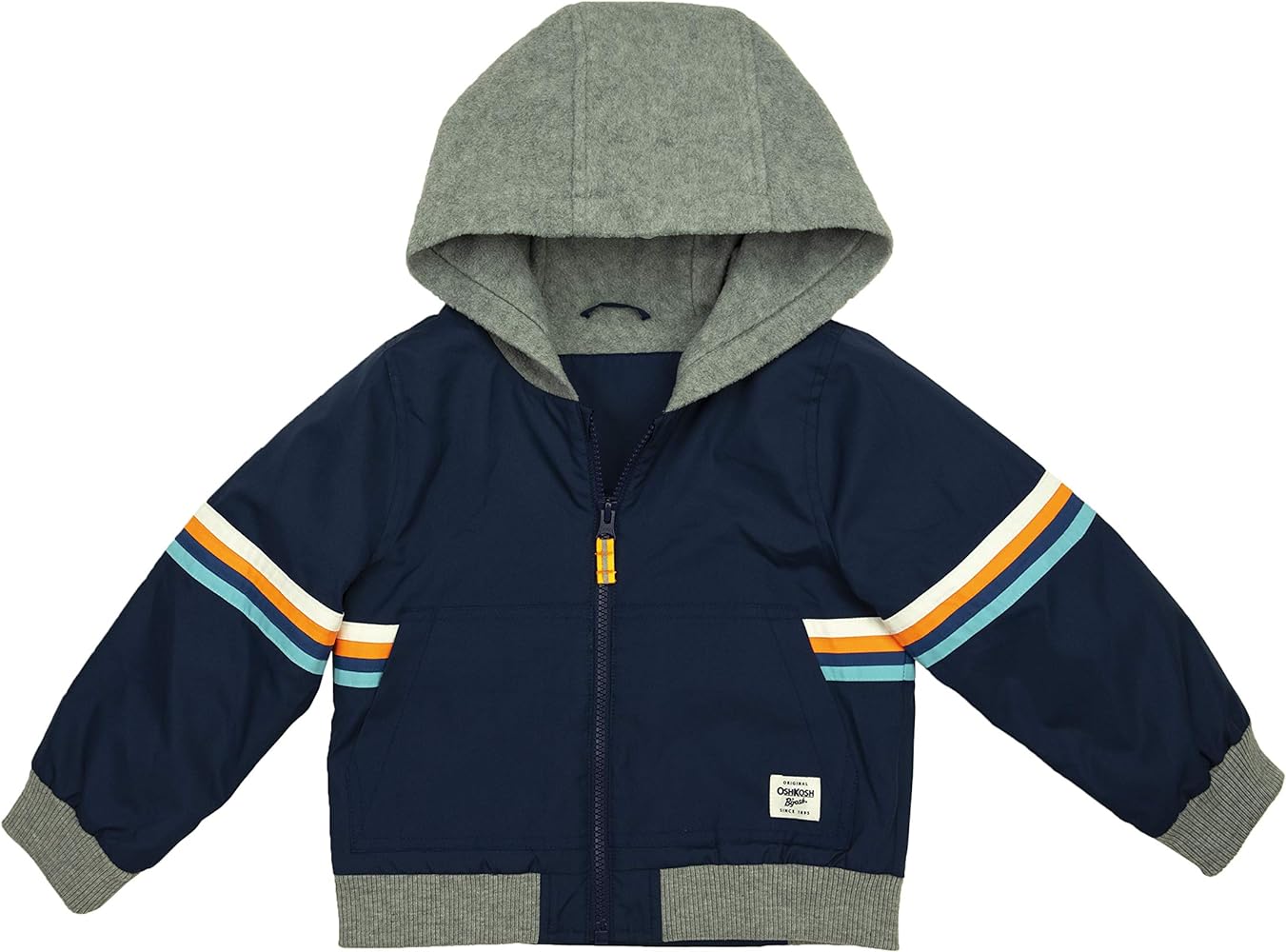 Osh Kosh Boys' Midweight Fleece Lined Windbreaker Jacket