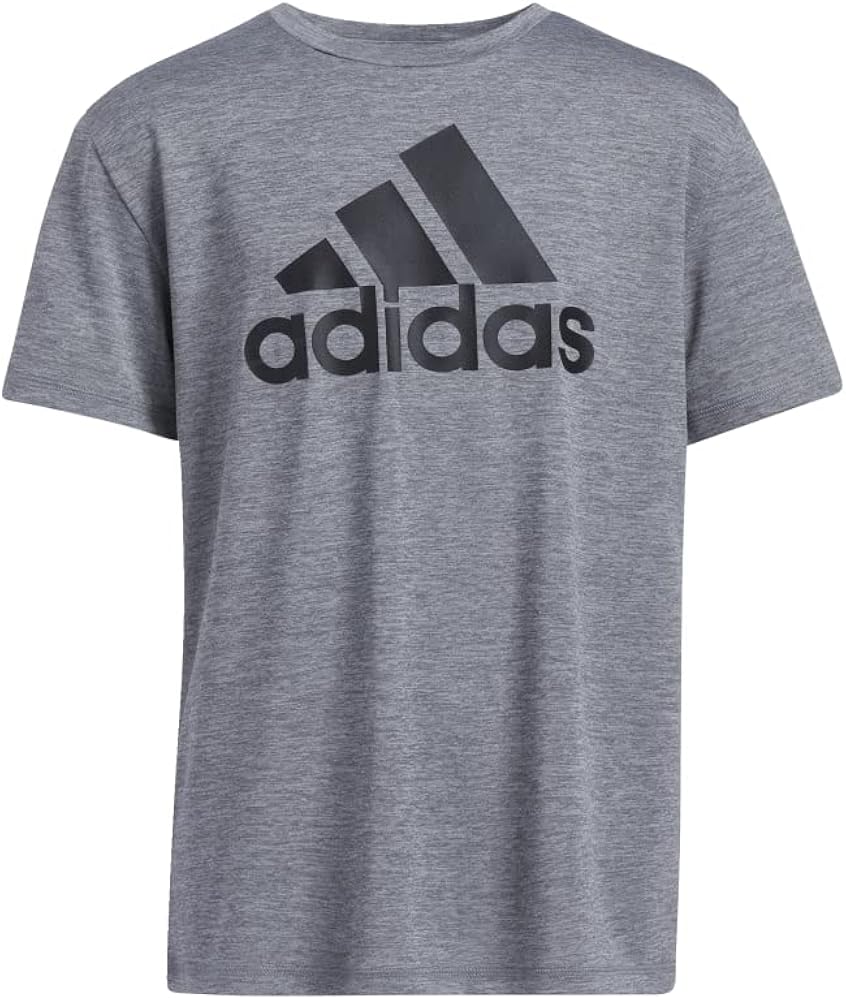 adidas Boys' Short Sleeve Aeroready Performance Logo Tee T-Shirt