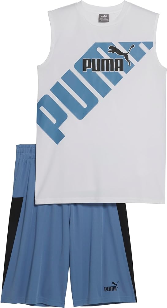 PUMA Boys Muscle T-shirt & Athletic Short Set